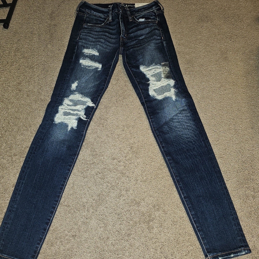 Distressed Denim Jeans